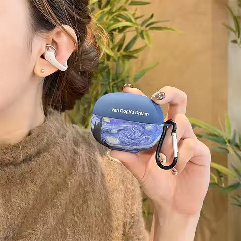 For Shokz OpenDots ONE E310,Cute Cartoon Funny Cruel lion Crystal Stickers Earphone case For ONE E31