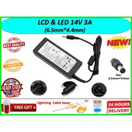 14V 3A(6.5mm*4.4mm) For Samsung S19C330 S19C330HW S20A300 S20A300B S20A350 S20A350B Series Led Monit