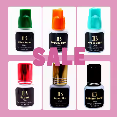 1 Bottle IB Expert Super Plus Hyper Bond Glue Original Korea IB Wine Red Cyan Gold Green Cap Lahses 