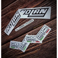 Sticker Set NOLAN N40-5 (TYPE 2) Helmet Motor