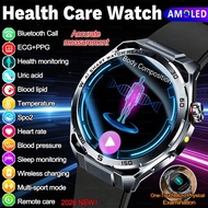 2026 New AI health monitoring Body Fat Smart Watch ECG+PPG Uric Acid BP Blood Oxygen BT call HD scre