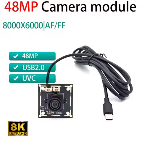 HD 48MP IMX586 Fixed Auto Focus USB Camera Module for Industrial Medical Image Analysis Computer Liv