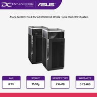 ASUS ZenWiFi Pro ET12 AXE11000 6E Whole Home Mesh WiFi System Router - 2-Pack