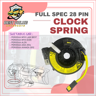 PERODUA MYVI LAGI BEST ICON ALZA AXIA AVANZA FULL SPEC CLOCK SPRING STEERING CABLE SWITCH AIR BAG HO