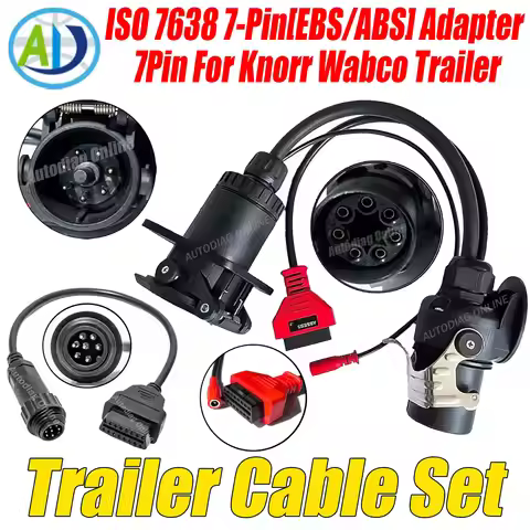 For Trailer ISO 7638 EBS/ABS Cable for Bosch/Wabco Diagnostic Cable For Knorr Wabco Trailer Cable Tr
