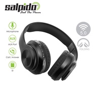 Salpido B101 Bass+Stereo Wireless Headphone With Bluetooth 5.0 / Aux/TF/Call/Answer/Microphone