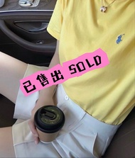 *已有知音人認領 (SOLD)* 100% 正品 (現貨) Polo Ralph Lauren 圓領T恤 (Color: Yellow 粉黃色) BOY大童XL碼: 適合大童/女士/男士穿着 （Pol