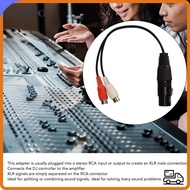 KKGOO XLR Splitter Cable, Dual RCA to 1 XLR Plug and Play 3PIN XLR Female to 2RCA Female Y Splitter 