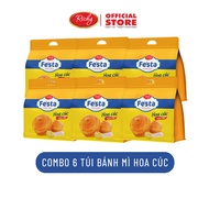 [VỊ MỚI] Combo 6 Túi Bánh mì hoa cúc Bánh mì hoa cúc nam việt quất Bánh mì tươi ngàn lớp Festa Richy
