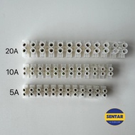 5A 10A 20A PVC Wire Cable connector connecter Terminal Block 12 Position Barrier Wire Connector