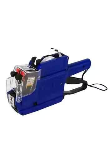 Two Line Price Labeler 10 Digits, Tag Sticker Pricing Gun Date Batch Number Labeller 6600 Double Row