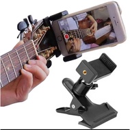 IPHONE Guitar Bass Head Phone Holder Clip Live Broadcast Phone Bracket for Samsung Smartphoneiphone 