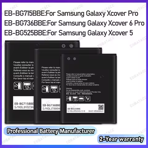 2026 Brand New Compatible Battery for Samsung Galaxy XCover 5/XCover Pro/XCover6 pro EB-BG715BBE EB-