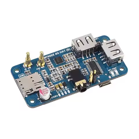 Raspberry Pi SIM7600G-H 4G HAT (B) Expansion Board Support LTE Cat-4 4G 3G 2G GNSS Positioning Globa