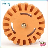CHERRY Rubber Eraser Wheel for Drill, 4 Inch Knobby Slotted Edge Decal Remover Eraser Wheel, For Pow
