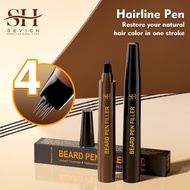 SEVICH Waterproof Beard Pen Beard Filler Pencil Instant Natural Beard Filling Solution Black