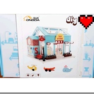 Minihouse diy dollhouse miniature toy store