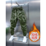 Street Wear Lining Thickened Jacket Men's Street Wear High Street Large Pocket Overalls Casual Pants