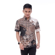 KEMEJA Batik PUTRA HM Batik Men Short Shirt Batik Men Short Shirt Modern Batik Solo Men Short Shirt 