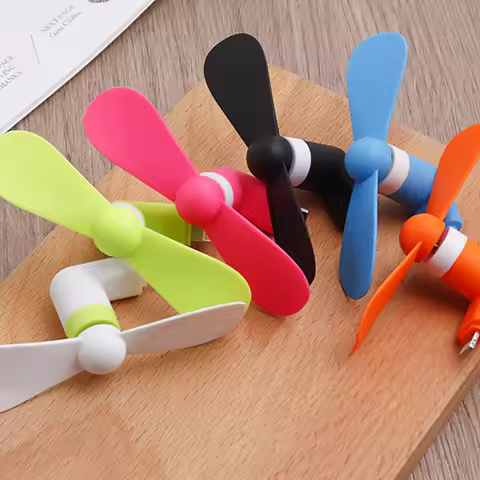 Portable Mini Cell Phone Fan Creative Handheld Fans Charging Treasure Cooling Fan USB Gadget Fans Co