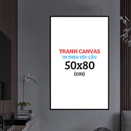 Canvas Painting 50x80 (cm) Printed on Demand with Composite Frame