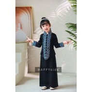 ✶HAPPYkids Baju Raya 2024 Kurung Budak Kanak-kanak Perempuan Girls Fashion Peplum Kebaya Acetate Vel