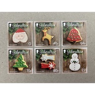 {JK} Gibraltar 2016 - Christmas Stamps 6V MNH (Below Face Value)