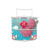 BDARI Stainless Steel Tiffin Carrier 2-Tier Food Container (10cm) [Free Add Name] Mangkuk Tingkat