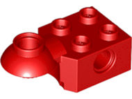 LEGO Part - Technic Brick Modified 2 x 2 with Pin Hole and Rotation Joint Ball Half Horizontal - 481