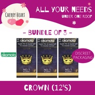 [Discreet and Cheap SG Seller] Okamoto Crown 12s [Bundle of 3 boxes]