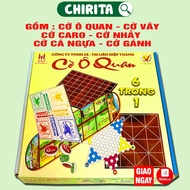 6 in 1 LHT Board Game Includes Mandarin Box + Seahorse Chess + Go Chess + Carrying Chess + Jumping C
