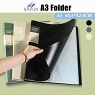 【SG】A3 File Folders A3 Transparent Insert File Folder Document Storage Bag Art Drawing Poster Folder