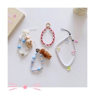 Mobile Phone Chain Mobile Phone Strap Mobile Phone Case Accessories Mobile Phone Beaded Lanyard ins Style Niche Creative Cartoon Bear Mobile Phone Chain Mobile Phone Case Beaded Chain Wrist Strap