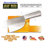 Sam Lee M2222 Stainless Steel Durian Knife With Cover Large (MADE IN MALAYSIA)