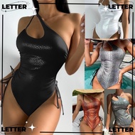 LET Bikini Set, Padded Bra One-piece Swimwear, 2024 Sexy Summer Biquini Woman Swimsuit Woman Beach Wear