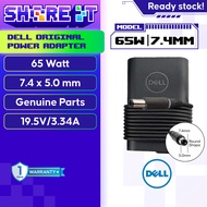 DELL ORIGINAL 65W 19.5V 3.34A (CURVE DESIGN) CONNECTOR: BIG 7.4*5.0MM PA12 P/N: G4X7T Power Adapter