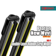 Perodua New Myvi Dedicated Wiper MYVI Gen 3 NEW (2018-2023) Double Rubber Strip Wiper Cartilage Wipe