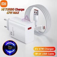 Charger TURBO Charge 67W Max Cable Type C Decimal poco X3 X4 X5 F2 F3 F4 Gt M4 M5S REDMI NOTE 9 10 1