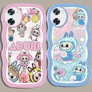 A-7 New LABUBU TPU Casing for OPPO A57s A77s A76 A36 A77 A57e A57 5G Transparent Case