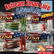 【Xstream】8.5CM/4.8G 5PCS Zman Clone TPR soft plastic lure bait float umpan casting Haruan Toman