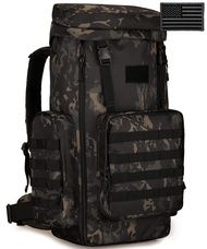 Tactical Hiking Daypack 70-85L Military MOLLE Assault Backpack Army Traveling Camping Pack Bug Out B