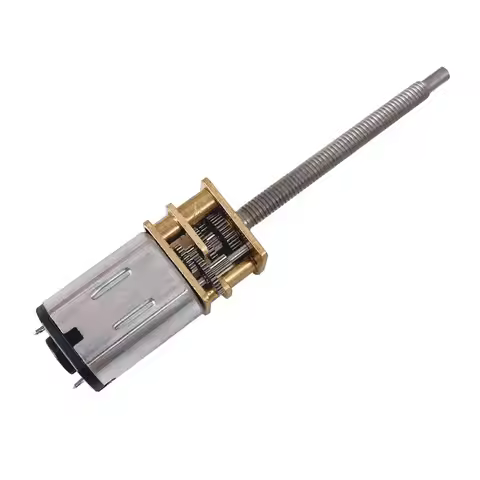 GA12-N20-M3*34 Micro Reduction Gear Motor DC 3V 6V 12V Lengthening Thread Shaft Screw Motor with Met