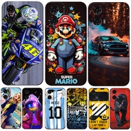 Case For Motorola MOTO G34 5G Case Soft Silicone Phone Cover Black Tpu Sunny Day Wolf VR 46 Car Gold