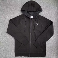 GYMSHARK CREST zip hoodie Fitness Autumn Winter Fleece Lining Jacket Men hoodie Zipper hoodie