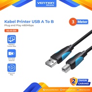 Vention USB A Male To B Male Plug and Play Printer Cable 3 M 3 Meter - VAS-A16-B300