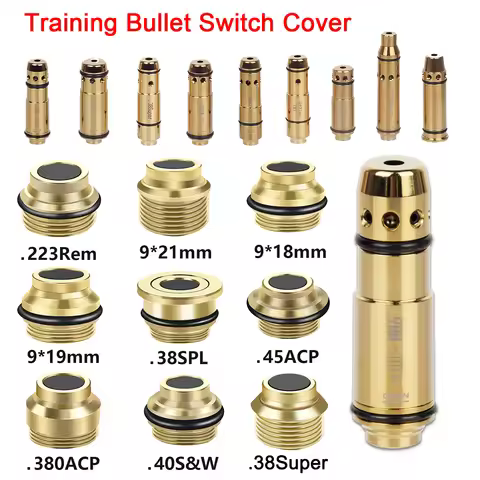 9mm Laser Training Bullet Switch Cover 223Rem .7.63x39mm .40S&W 9x19mm Taurus G2C Trainer Cartridge 