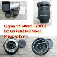 Sigma 17-50mm F2.8 EX DC OS HSM For Nikon