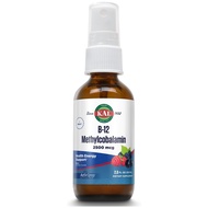 KAL B-12 Methylcobalamin Berry 2500 mcg 2 fl oz (59 ml)