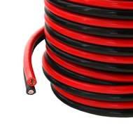 GS Power 100% Pure Copper 8 AWG (American Wire Gauge) OFC Zip Cord Cable, 25 FT Red & 25 FT Black fo