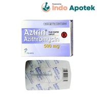 AZTRIN /AZITHROMYCIN 500/antibiotik/wajib resep